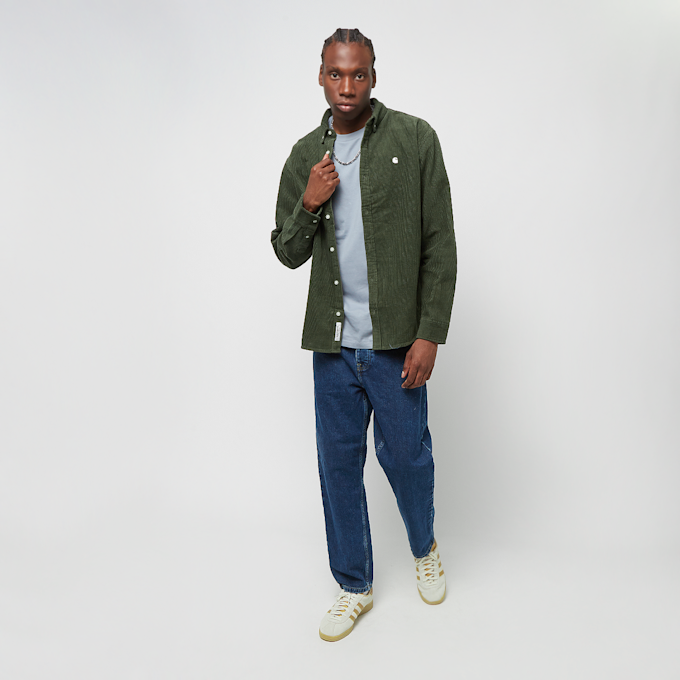 Carhartt WIP L/S Madison Cord Shirt grün 27890 4