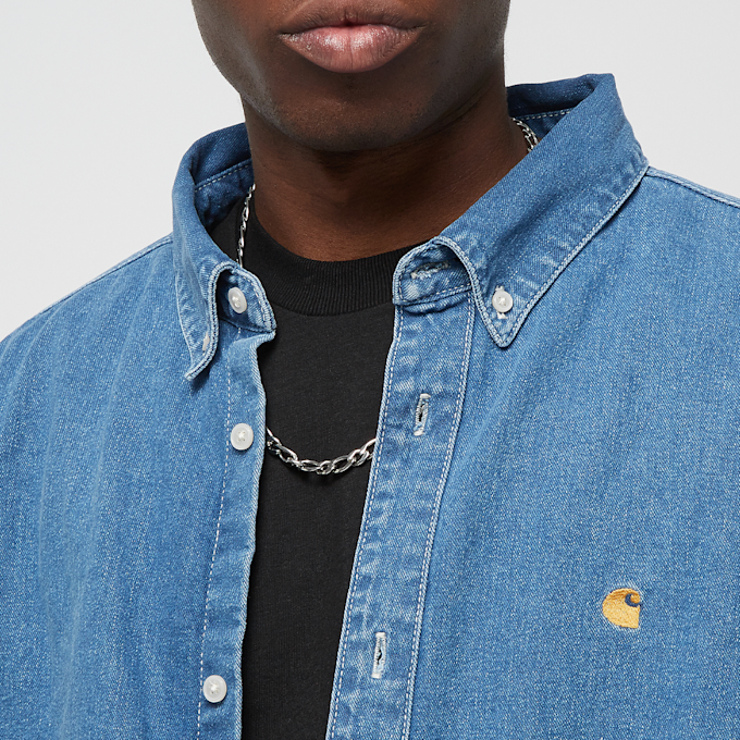 Carhartt WIP L/S Weldon Shirt blau 27892 3
