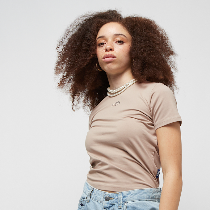 PEQUS Logo T-Shirt beige 27934 1