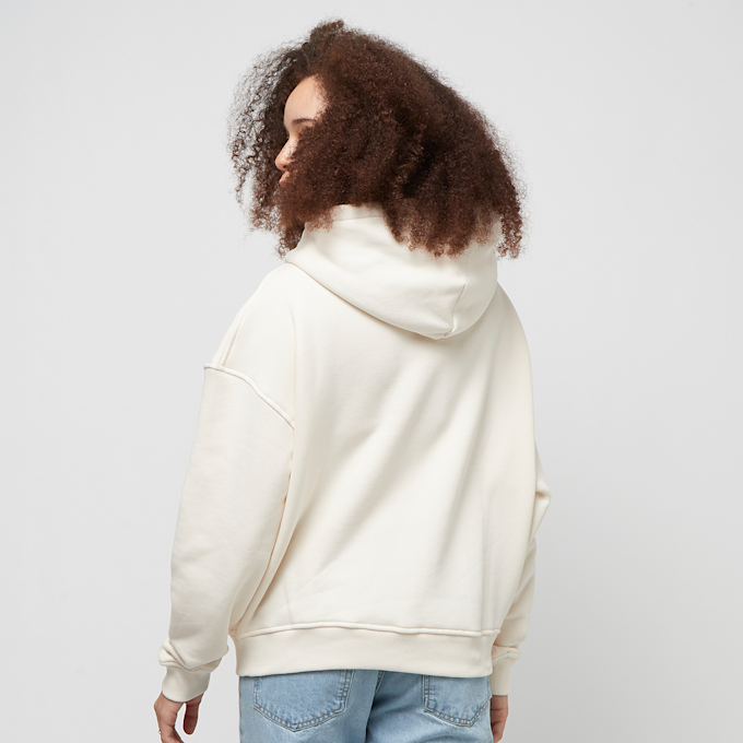PEQUS Chest Logo Cropped Hoodie weiß 27940 2