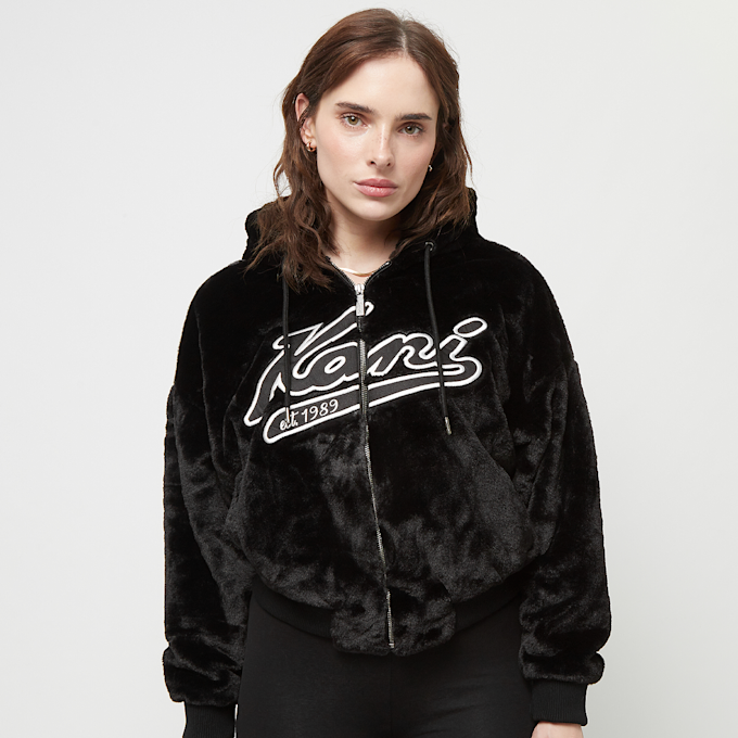 Karl Kani Varsity Vegan Fur Full Zip Jacket noir 28049 1