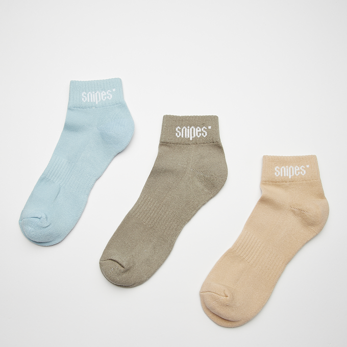 SNIPES 3 PACK - Small Logo Essential Ankle Socks blanco 28118 1
