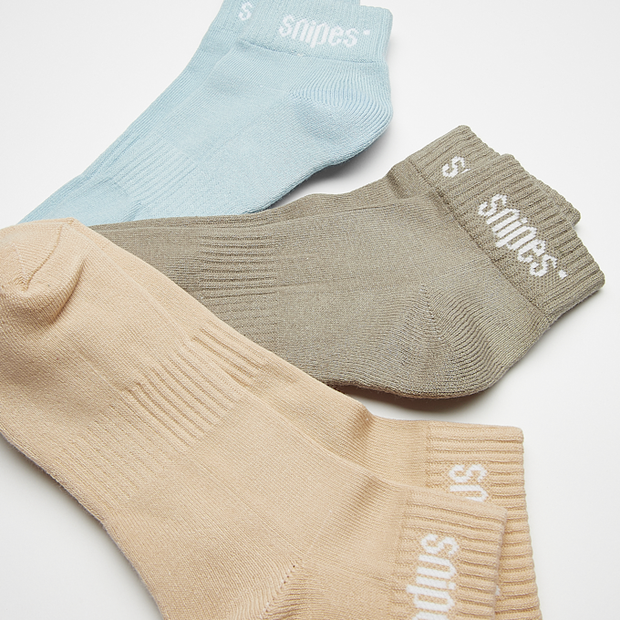 SNIPES 3 PACK - Small Logo Essential Ankle Socks blanco 28118 2