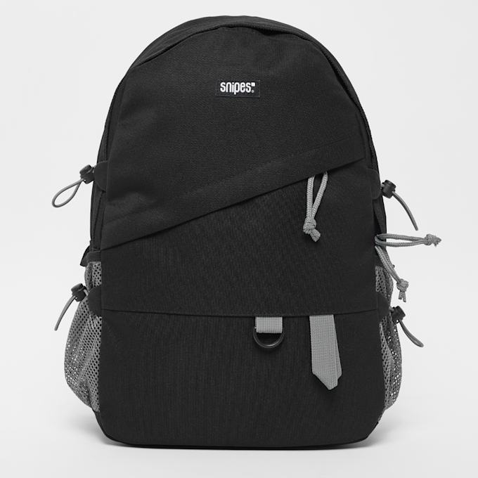 SNIPES Woven Label Basic Logo Multi Pocket Backpack schwarz 22905 1