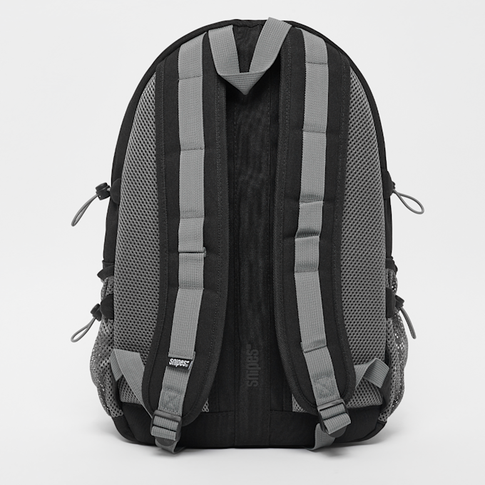 SNIPES Woven Label Basic Logo Multi Pocket Backpack schwarz 22905 3