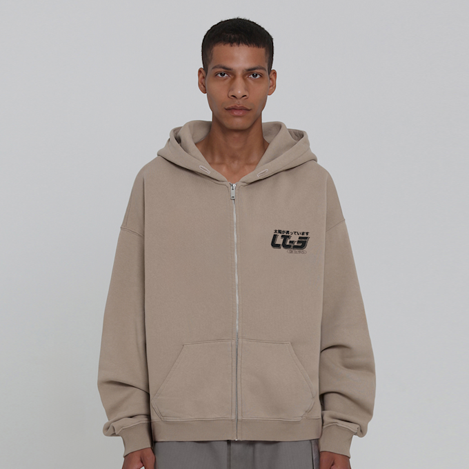 Low Lights Studios Okami Zip Hoodie beż 22915 1