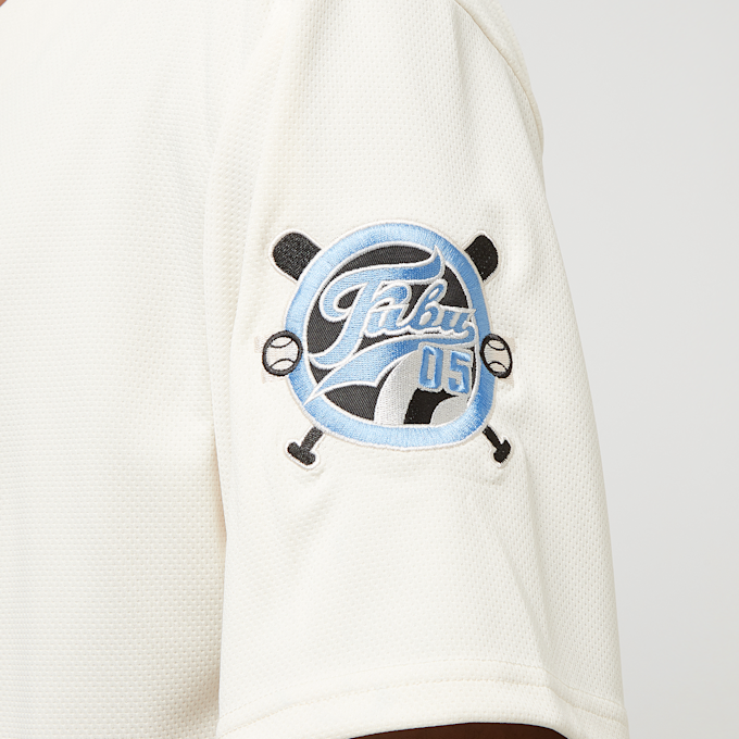 FUBU Varsity Baseball Jersey blanc 22945 4
