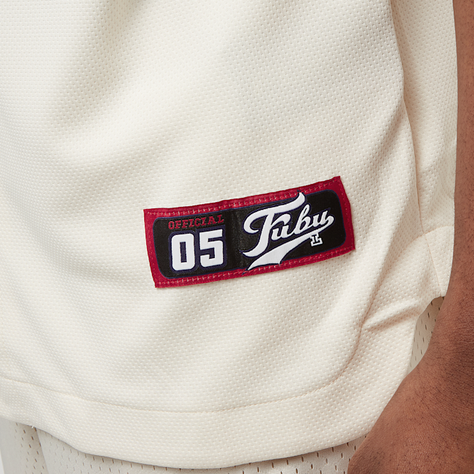 FUBU Varsity Baseball Jersey blanc 22945 5