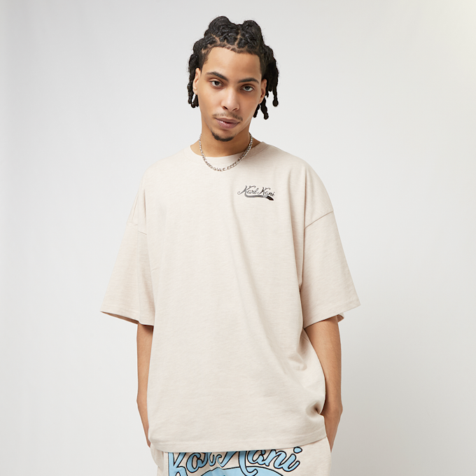 Karl Kani Maglietta Uomo Retro Woven Signature Heat - T-shirt Casual Con Applicazioni E Scritta, Taglio Comodo