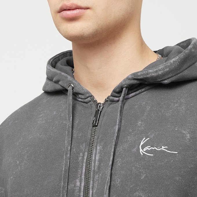 Karl Kani Chest Signature Os Heavy Sweat Full Zip Skull Hoodie grau 23038 3