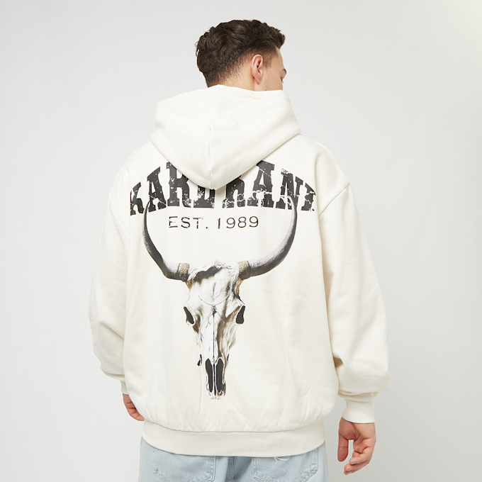 Karl Kani Chest Signature Os Heavy Sweat Full Zip Skull Hoodie weiß 23039 1