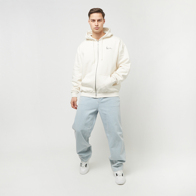 Karl Kani Chest Signature Os Heavy Sweat Full Zip Skull Hoodie bianco 23039 5