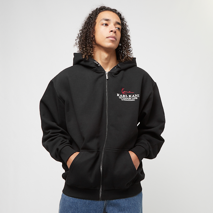 Karl Kani Chest Signature Oversize Full Zip Hoodie negro 23040 2