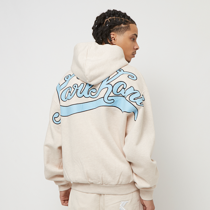 Karl Kani Chest Signature Os Full Zip Diner Hoodie beige 23042 1