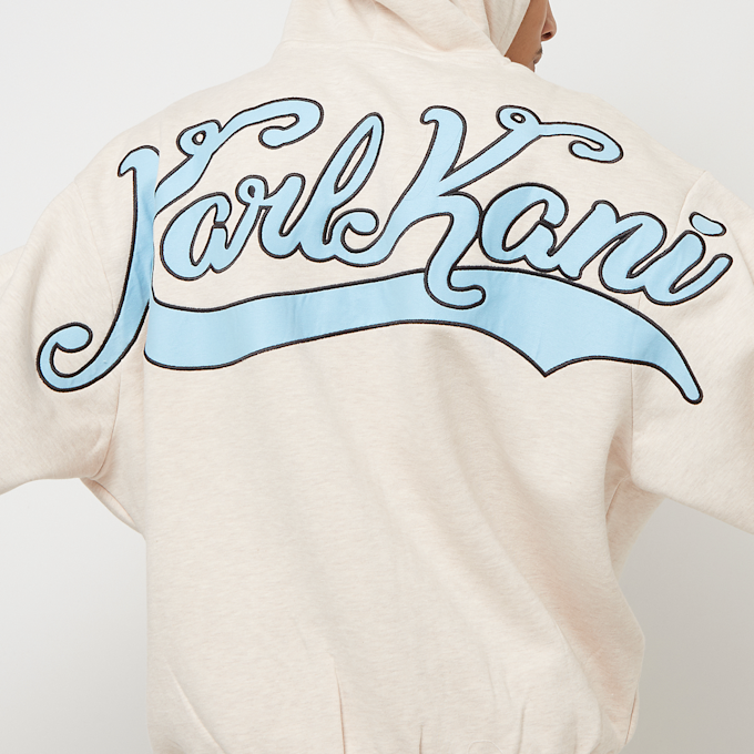 Karl Kani Chest Signature Os Full Zip Diner Hoodie beige 23042 4