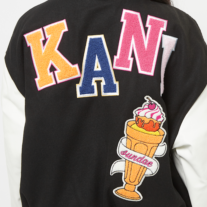 Karl Kani Retro Patch Oversized Block College Jacket noir 23043 5