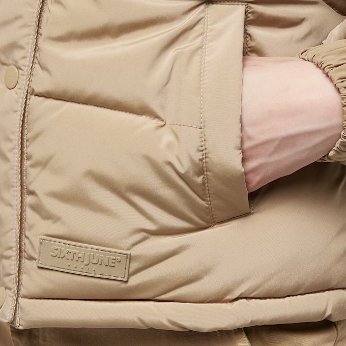 Sixth June Puffer W/ Amovible Sleeves bruin 23092 4