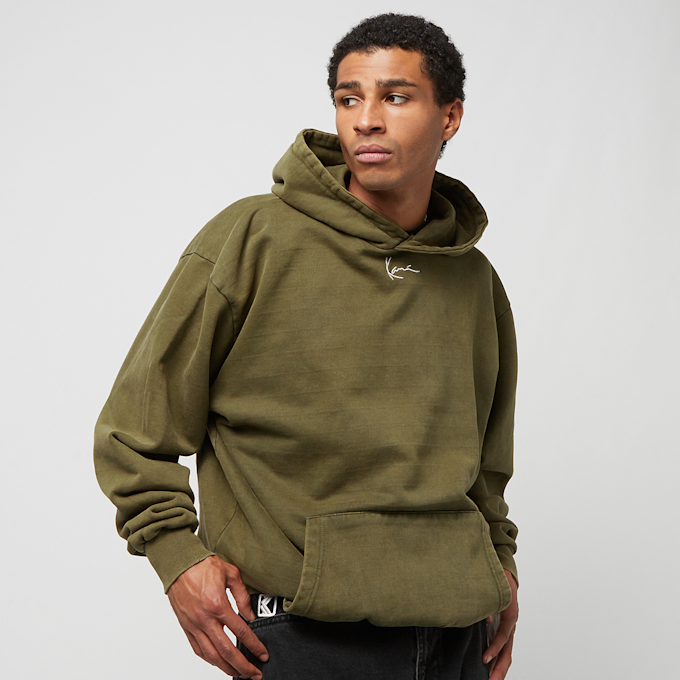 Karl Kani Small Signature Oversize Heavy Sweat Washed Hoodie grün 23201 1