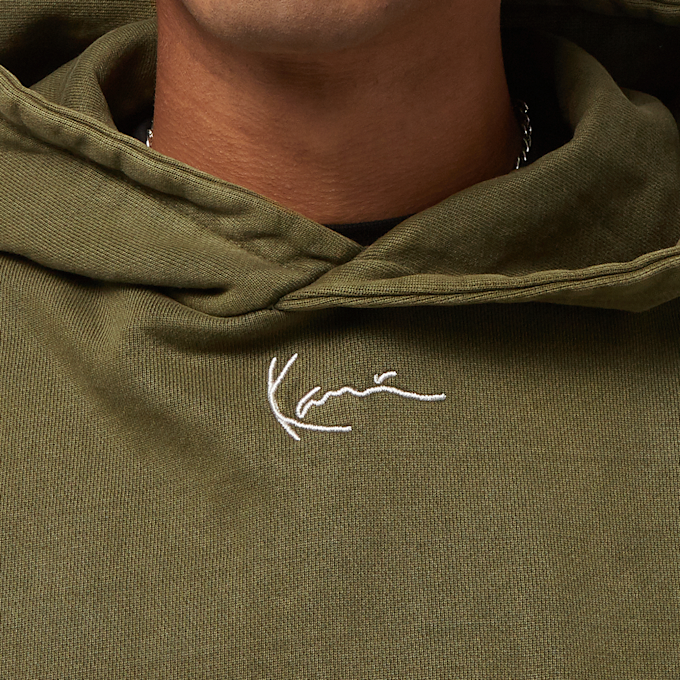 Karl Kani Small Signature Oversize Heavy Sweat Washed Hoodie grün 23201 3