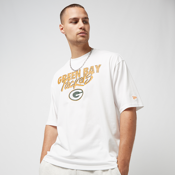 New Era NFL Script Oversized Tee Green Bay Packers weiß 23241 1