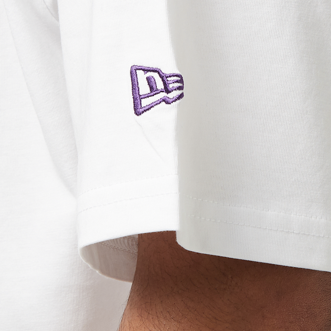 New Era Team Script Oversize Tee Los Angeles Lakers weiß 23284 4