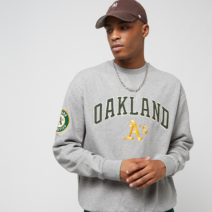 Nike MLB Large Logo Oversized Crew Oakland Athletics gris 23301 1