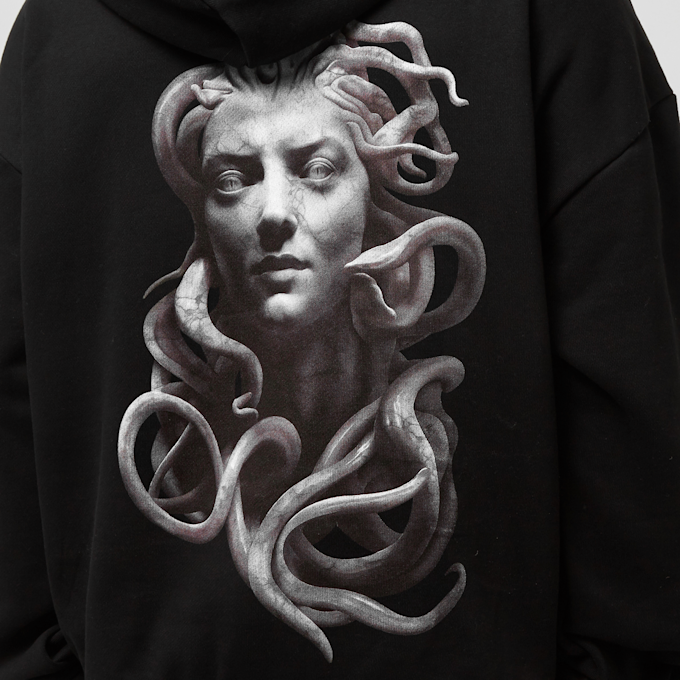 Forgotten Faces Medusa Ultra Heavy Cotton Box Hoody noir 23510 4