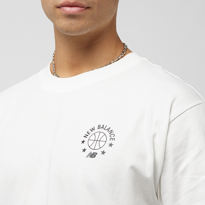 New Balance Hoops Essentials T-Shirt weiß 23649 3
