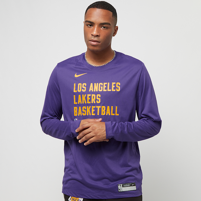Nike NBA Los Angeles Lakers Dri-Fit Essential Print Longsleeve Tee lila 23696 1