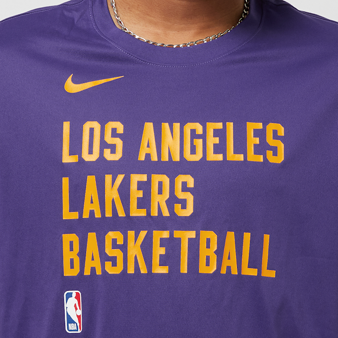 Nike NBA Los Angeles Lakers Dri-Fit Essential Print Longsleeve Tee lila 23696 3