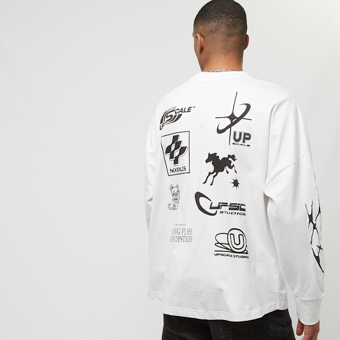 Upscale by Mister Tee Collection Cut On Longsleeve blanc 23740 1