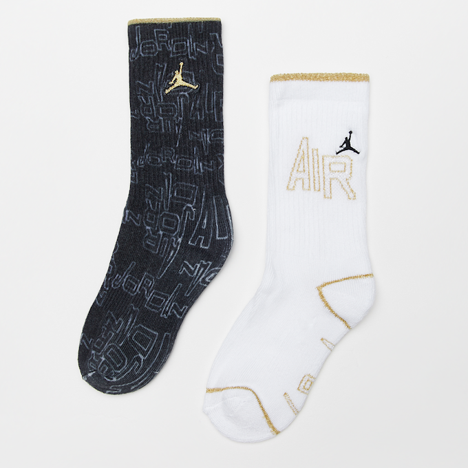 Jordan 2 PACK - Black & Gold Crew weiß 23800 1