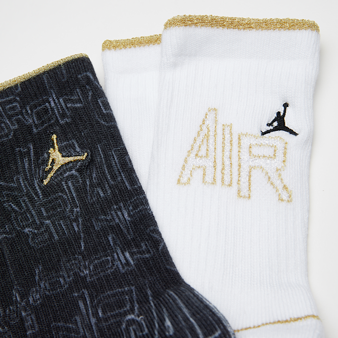 Jordan 2 PACK - Black & Gold Crew weiß 23800 2