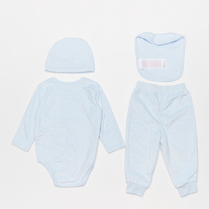 Nike Junior Velour Embossed Swoosh Set (4 Piece) blauw 23824 2