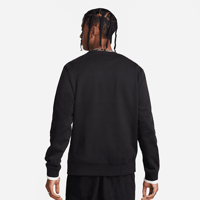 Nike Sportswear Fleece Crew-Neck Sweatshirt negro 23851 2
