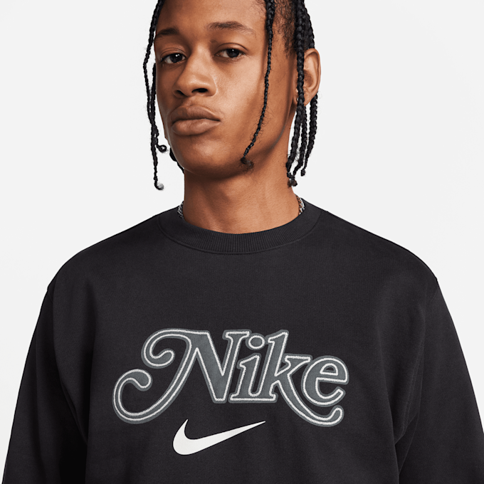Nike Sportswear Fleece Crew-Neck Sweatshirt negro 23851 3
