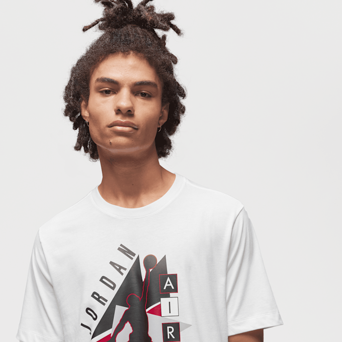Jordan Brand Graphics Short Sleeve Crew blanc 23906 3