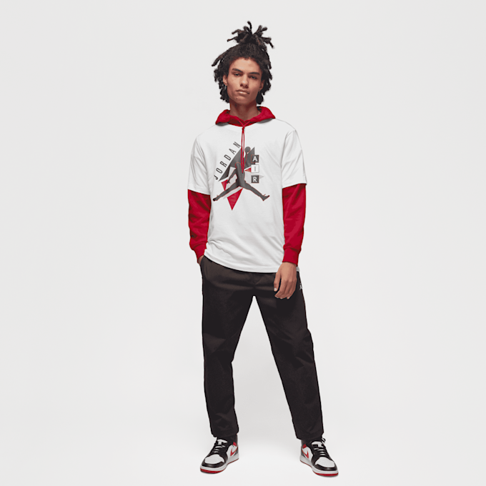 Jordan Brand Graphics Short Sleeve Crew blanc 23906 4