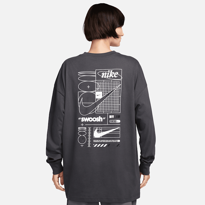 Nike Sportswear Long Sleeve T-Shirt Print grijs 23914 2