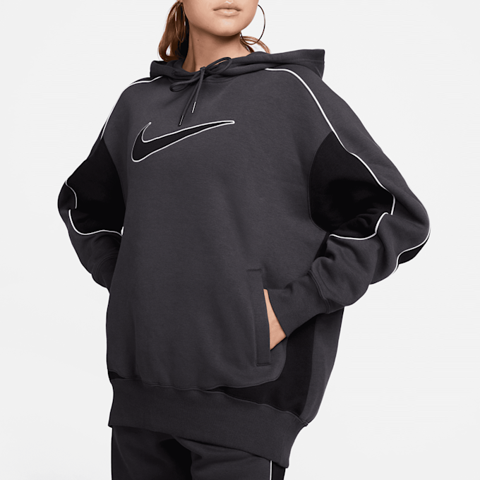 Nike Sportswear Fleece Oversized Pullover Swoosh rot 23933 4
