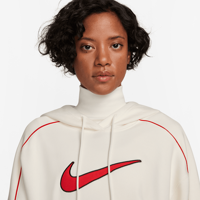 Nike Sportswear Oversized Fleece Pullover Swoosh beige 23934 3