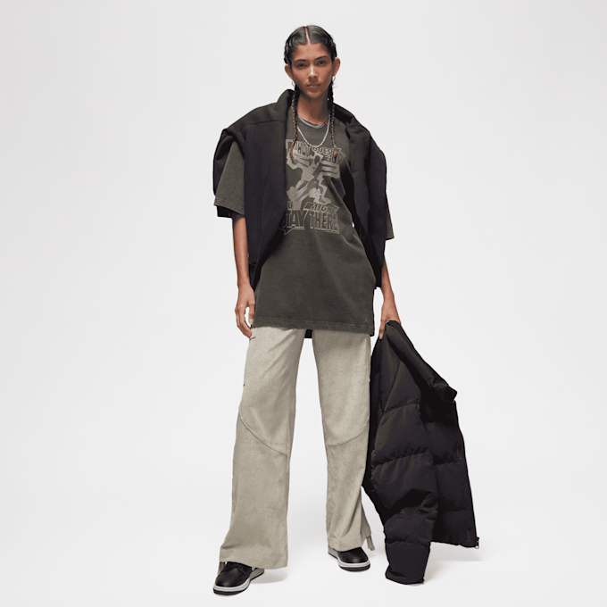 Nike   Oversized Short Sleeve Tee Heritage grijs 24034 6