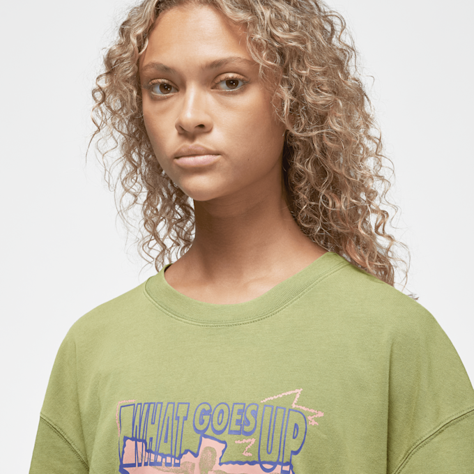 Nike   Oversized Short Sleeve Tee Heritage groen 24035 3