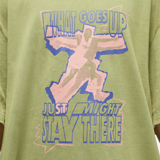 Nike   Oversized Short Sleeve Tee Heritage groen 24035 4