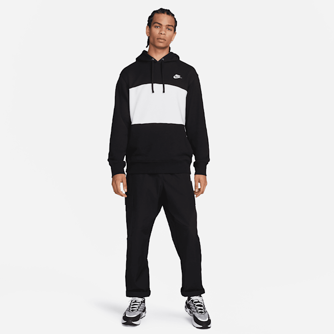 Nike Club + French Terry Color-Blocked Hoodie negro 24056 6
