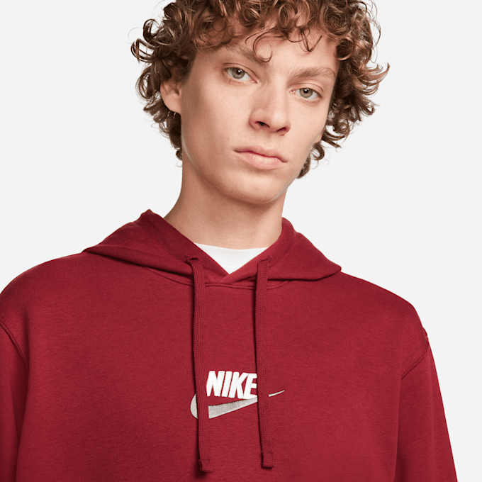Nike Club + French Terry Pullover Hoodie LBR rot 24058 3