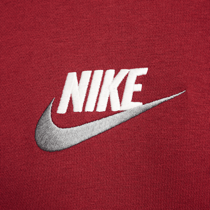 Nike Club + French Terry Pullover Hoodie LBR rot 24058 4