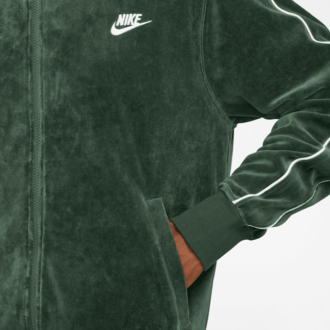 Nike Sportswear Club Velour Jacket verde 24088 3