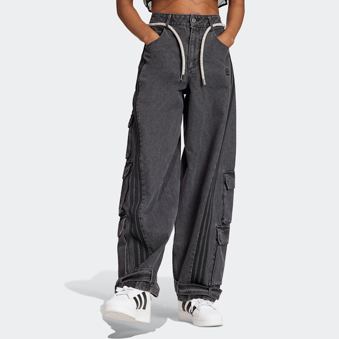 adidas Originals Pantaloni Denim Cargo adilenium czarny 24338 1