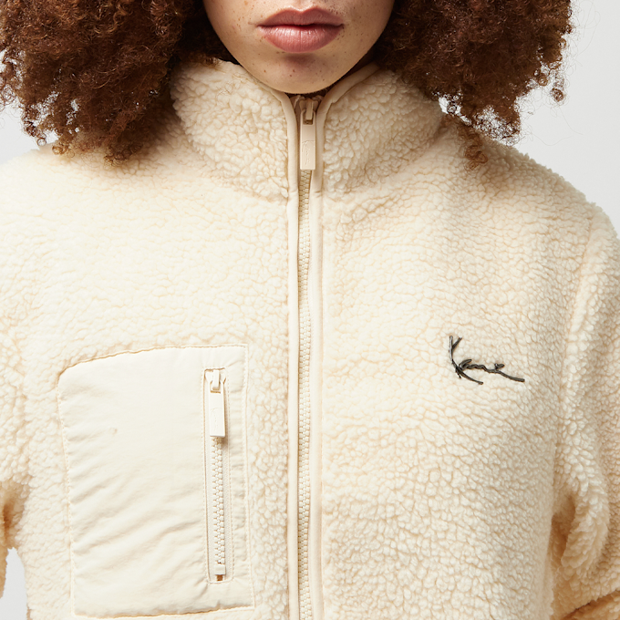 Karl Kani Metal Signature Teddy Trackjacket beige 24378 3